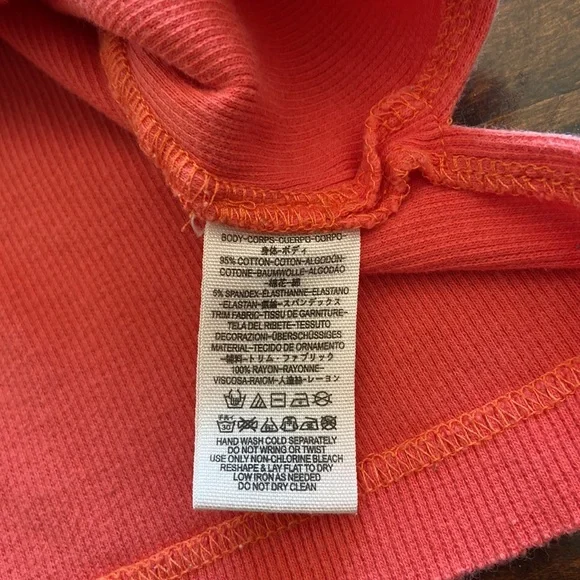 Free People We the Free Time Out Henley Tank Coral Size Small - Picture 10 of 13